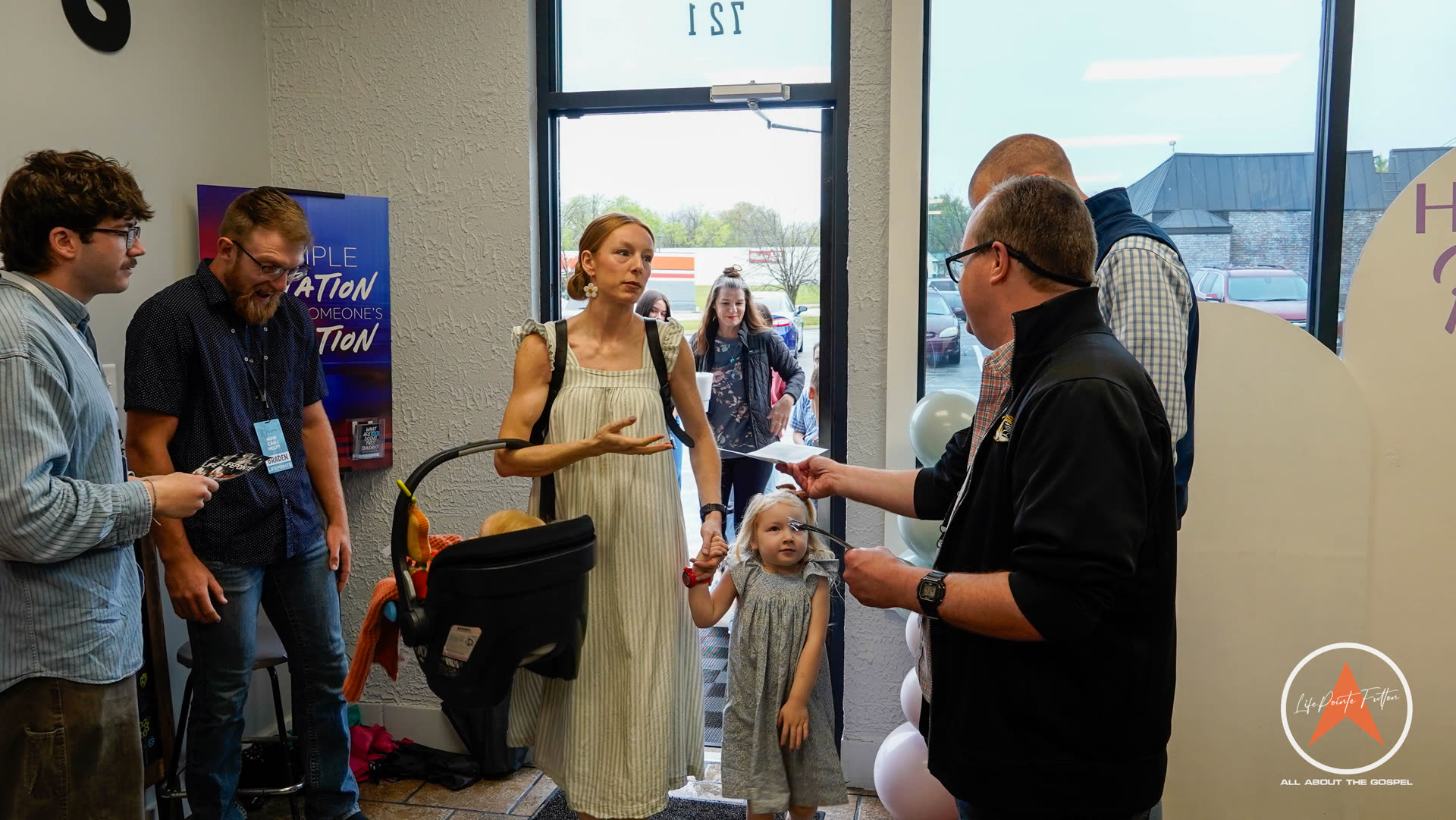 Hospitality team welcoming guests