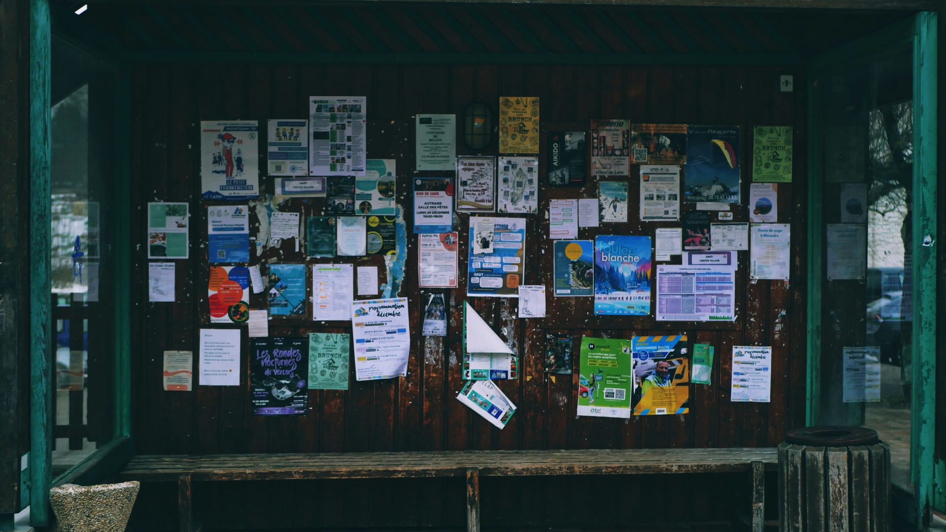 Person taking notes during a church announcement